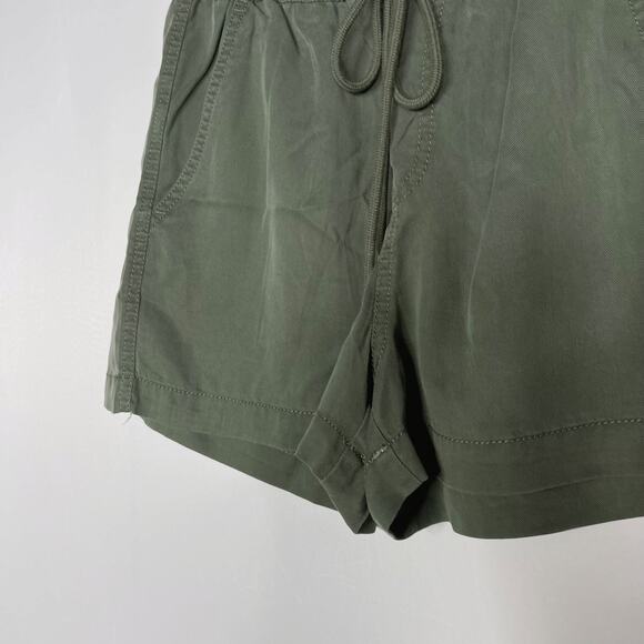 New LOFT XSmall XS Olive Green Emory Shorts Lyocell Drawstring Waist Pockets - Picture 4 of 8